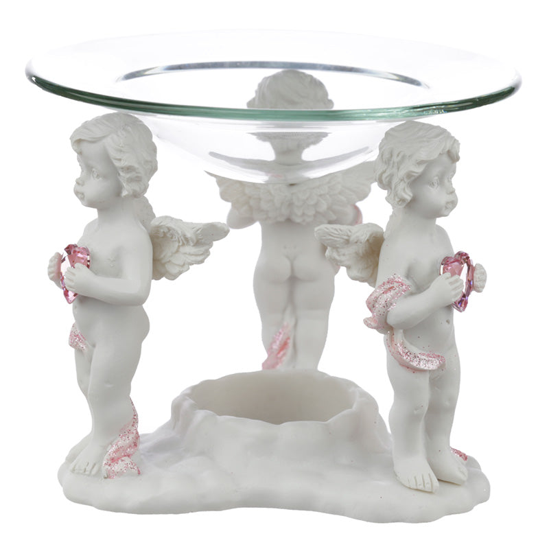 Collectable Peace of Heaven Cherub - Call of the Heart Oil  and  Wax Burner