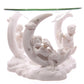 Decorative Cherub Oil  and  Wax Burner with Glass Dish