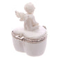 Cute Glitter Wings Heart Shaped Cherub Trinket Box