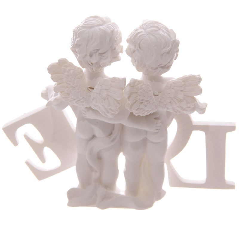 Cute LOVE Letters Cherub Couple