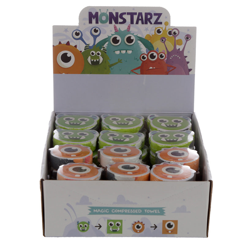 Compressed Travel Towel - Monster Monstarz