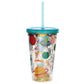 Retro Space Cadet Double Walled Cup with Lid and Straw