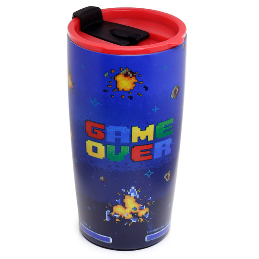 Reusable Stainless Steel Insulated Food  and  Drinks Cup 500ml - Game Over