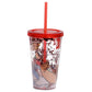 Asterix Double Walled Cup with Lid and Straw