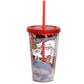 Asterix Double Walled Cup with Lid and Straw