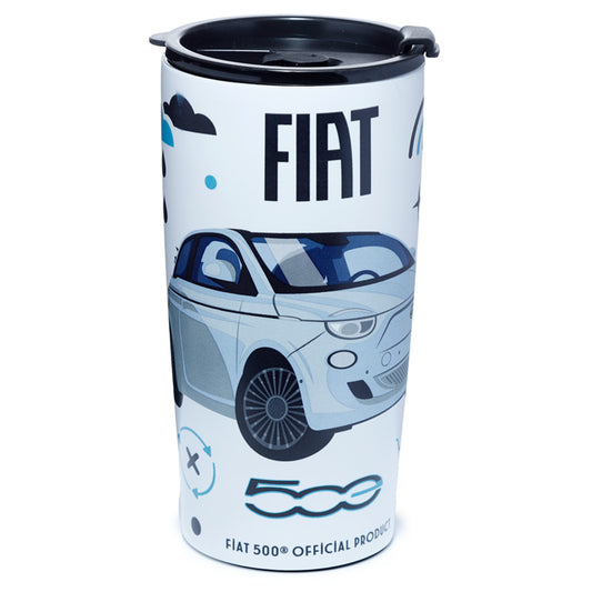 Reusable Stainless Steel Insulated Food  and  Drinks Cup 500ml - Fiat 500