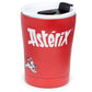 Reusable Stainless Steel Insulated Food  and  Drinks Cup 300ml - Asterix  and  Obelix Red