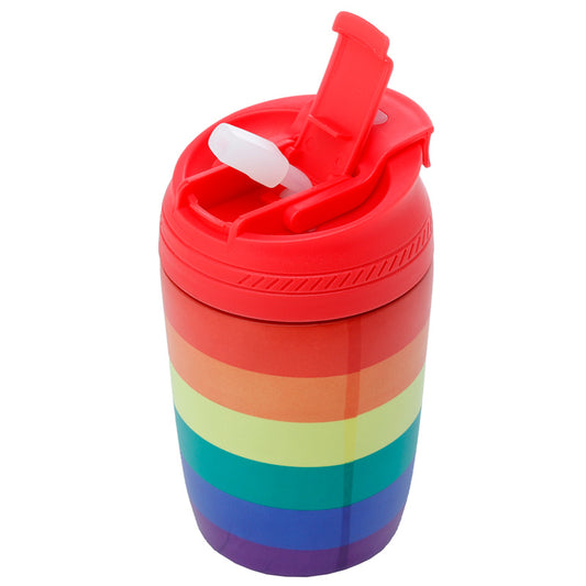 Reusable Stainless Steel Insulated Food  and  Drinks Cup 380ml - Somewhere Rainbow