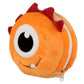 Monstarz Monster Orange Relaxeazzz Plush Round Travel Pillow  and  Eye Mask Set