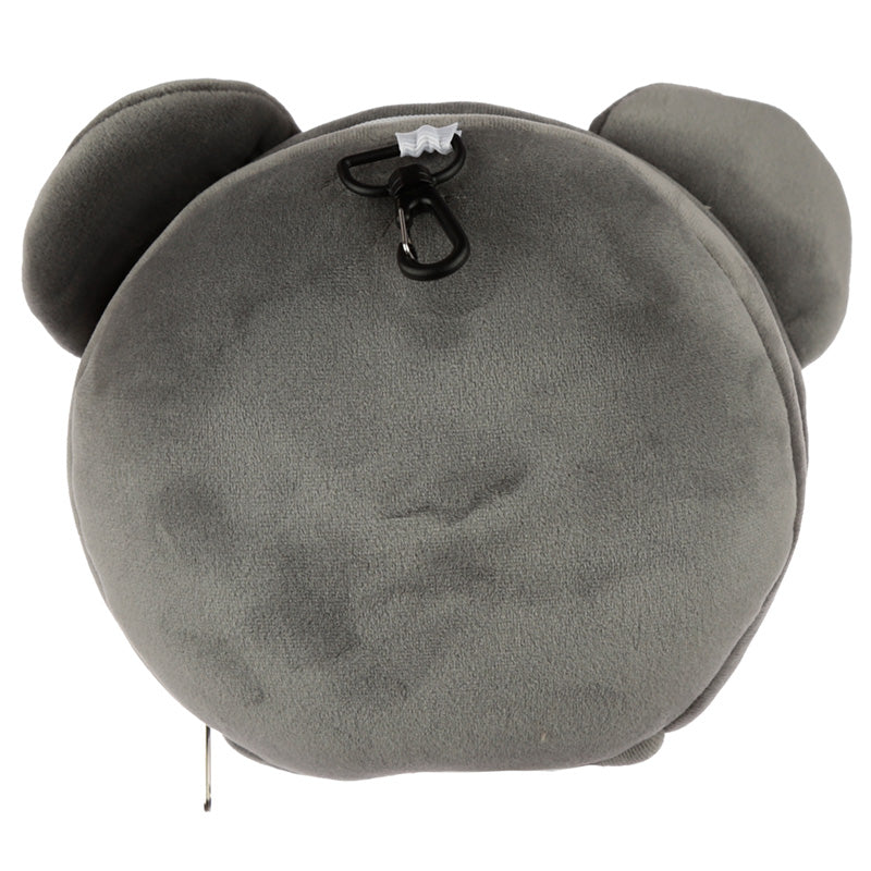 Koala Relaxeazzz Plush Round Travel Pillow  and  Eye Mask Set