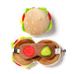 Fast Food Burger Relaxeazzz Plush Round Travel Pillow  and  Eye Mask Set