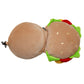 Fast Food Burger Relaxeazzz Plush Round Travel Pillow  and  Eye Mask Set