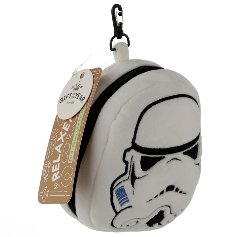 The Original Stormtrooper Relaxeazzz Plush Round Travel Pillow  and  Eye Mask Set