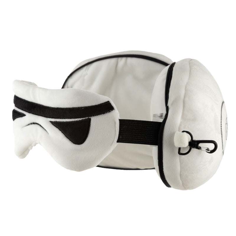 The Original Stormtrooper Relaxeazzz Plush Round Travel Pillow  and  Eye Mask Set