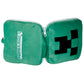 Relaxeazzz Minecraft Creeper Shaped Plush Travel Pillow  and  Eye Mask