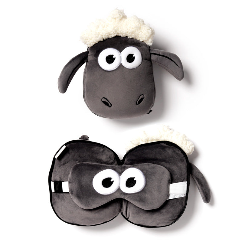 Relaxeazzz Travel Pillow  and  Eye Mask - Shaun the Sheep