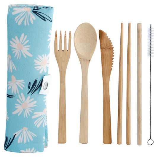 100% Natural Bamboo Cutlery 6 Piece Set - Daisy Lane Pick of the Bunch