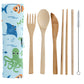 100% Natural Bamboo Cutlery 6 Piece Set - Splosh Sealife