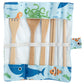 100% Natural Bamboo Cutlery 6 Piece Set - Splosh Sealife