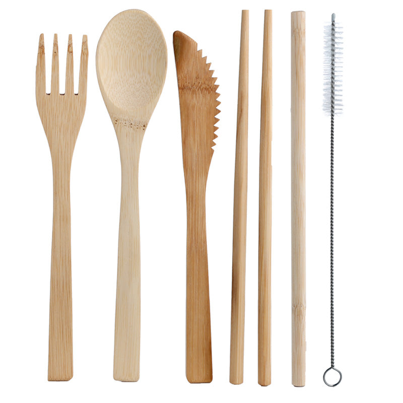 100% Natural Bamboo Cutlery 6 Piece Set - Splosh Sealife