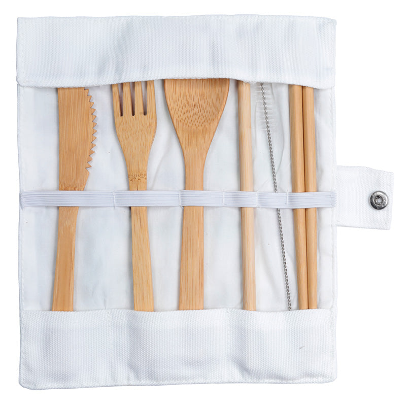 100% Natural Bamboo Cutlery 6 Piece Set - London Tour