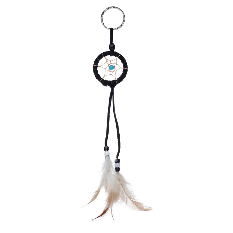 Dreamcatcher Keyring - Mini Feathers with Beads