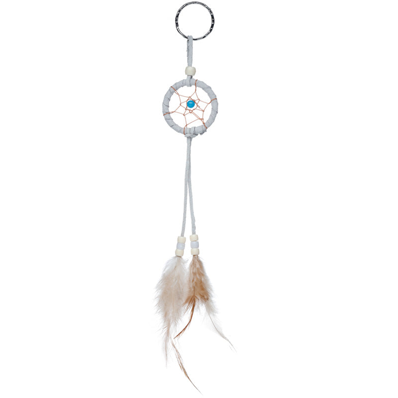 Dreamcatcher Keyring - Mini Feathers with Beads