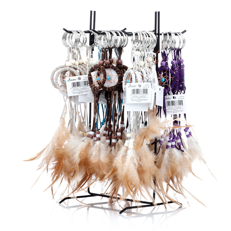 Dreamcatcher Keyring - Mini Feathers with Beads