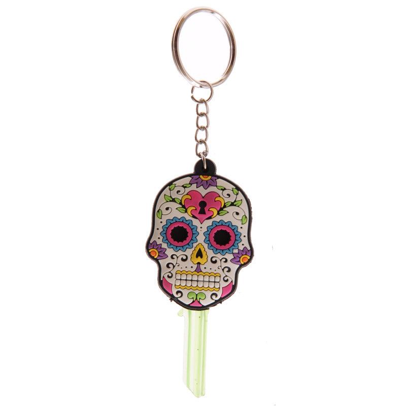 Day of the Dead Funky PVC Key Cover Key Chain