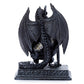 Gothic Armoured Dragon Mantle Clock