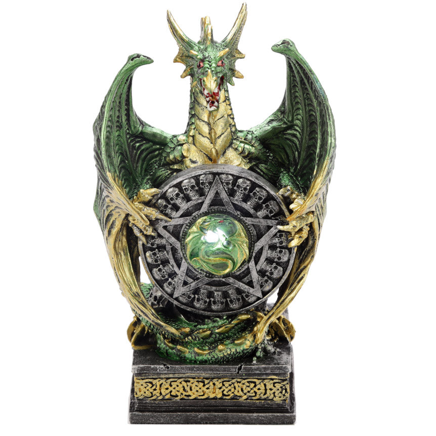 LED Mystical Vortex Dark Legends Dragon Figurine