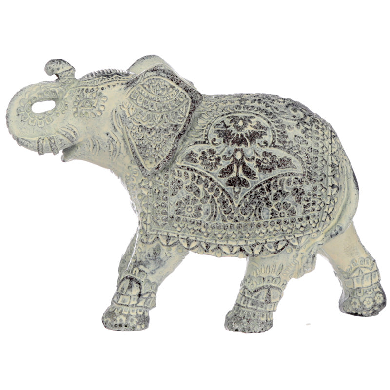 Decorative Thai Brushed White Small Elephant