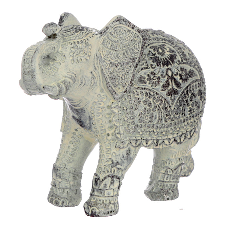 Decorative Thai Brushed White Small Elephant