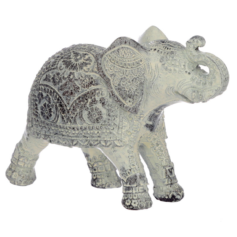 Decorative Thai Brushed White Small Elephant