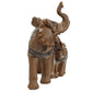 Decorative Elephant Wood Effect Figurine