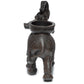 Decorative Tea Light Candle Holder - Peace of the East Wood Effect Elephant on Back