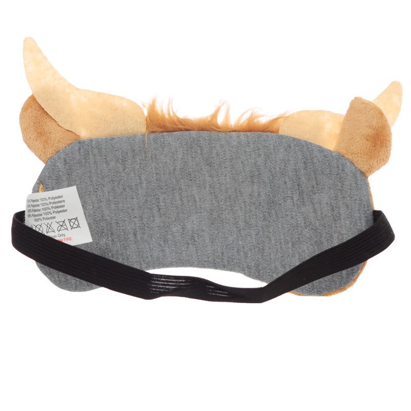 Fun Eye Mask - Plush Highland Coo Cow