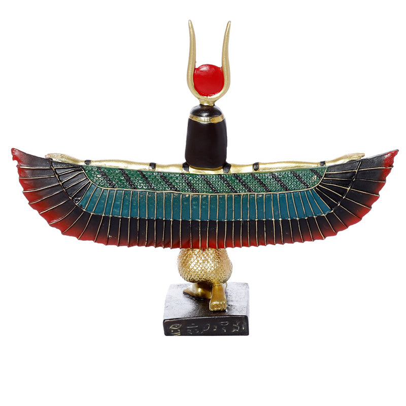 Decorative Gold Egyptian Winged Isis Figurine