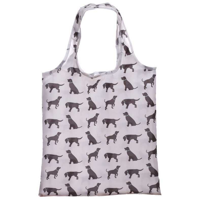 Handy Fold Up Cat  and  Dog Design Shopping Bag with Holder