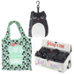 Handy Fold Up Feline Fine Cat Shopping Bag with Holder