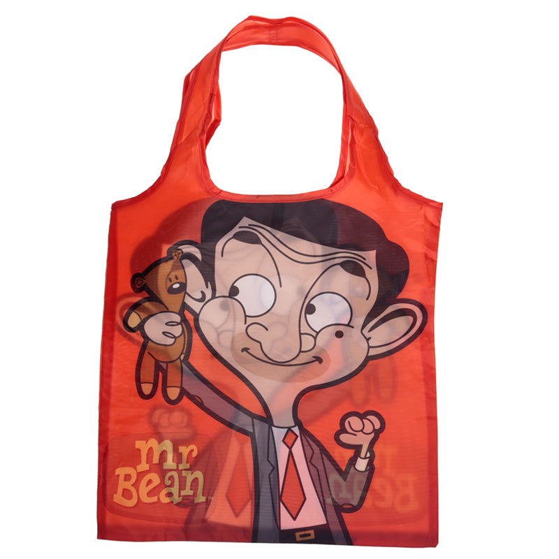 Handy Fold Up Mr Bean Shopping Bag with Holder