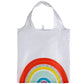 Handy Fold Up Somewhere Rainbow Shopping Bag with Holder