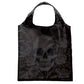 Handy Fold Up Skulls  and  Roses Shopping Bag with Holder