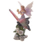 Cute Flower Fairy Riding Butterfly Figurine