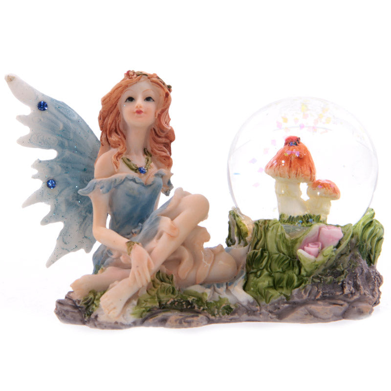 Glitter Flower Fairy Waterball Ornament