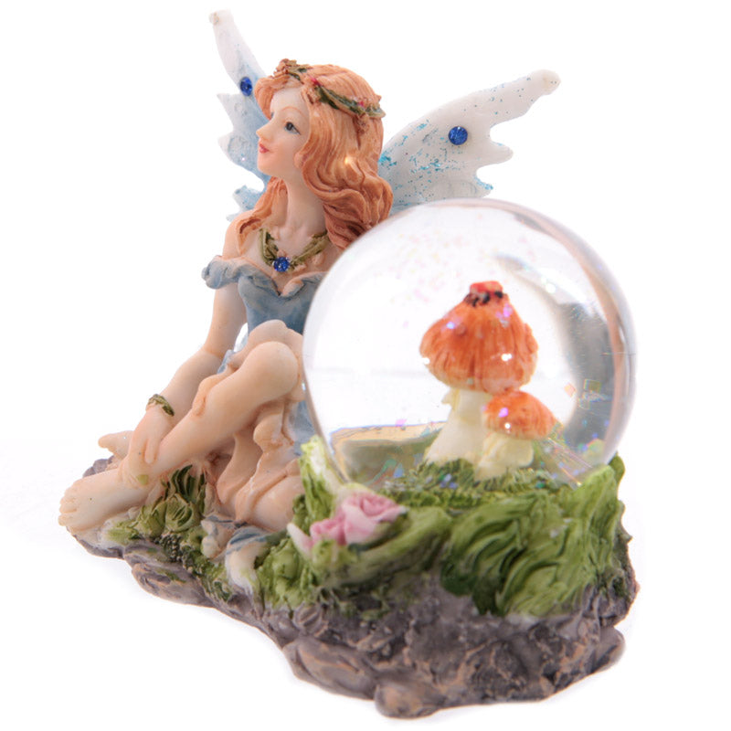 Glitter Flower Fairy Waterball Ornament