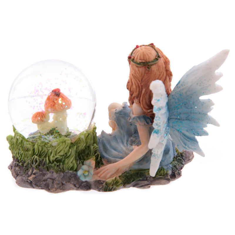 Glitter Flower Fairy Waterball Ornament