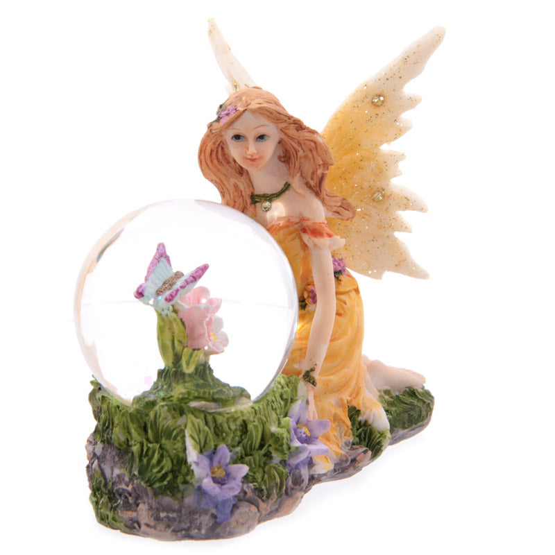 Glitter Flower Fairy Waterball Ornament