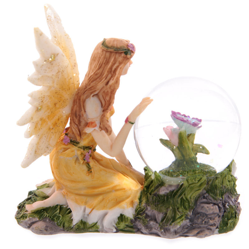 Glitter Flower Fairy Waterball Ornament