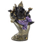 Decorative Purple, Gold  and  Black Ganesh - Lying in Hand